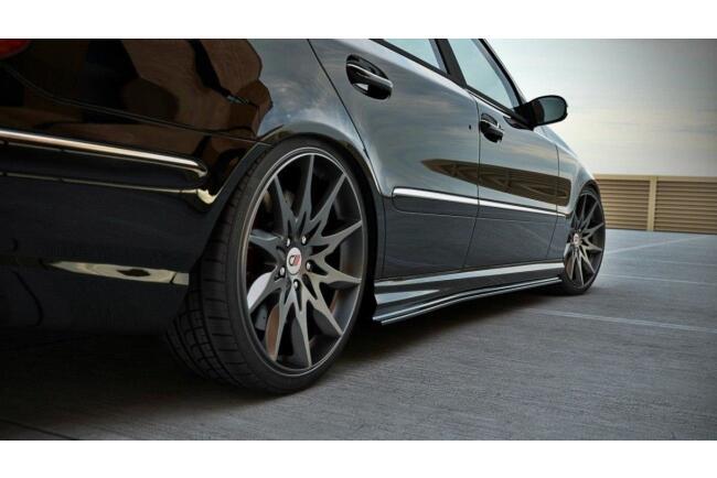 Maxton Design Seitenschweller (Paar) für Mercedes E-Klasse W211 AMG Hochglanz schwarz
