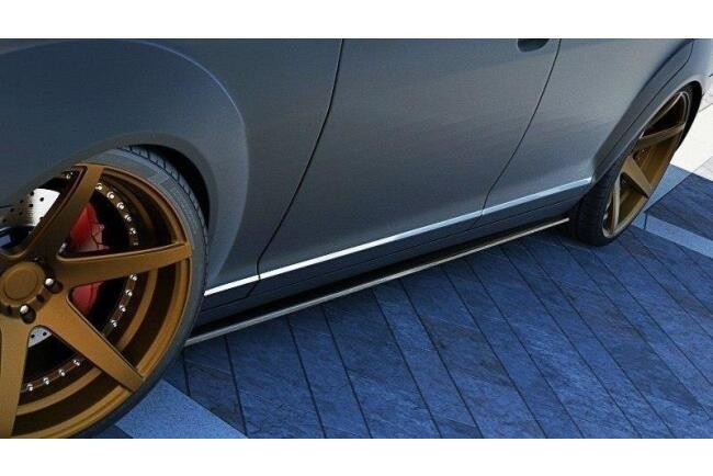 Maxton Design Seitenschweller (Paar) für Mercedes S-Klasse W221 Hochglanz schwarz