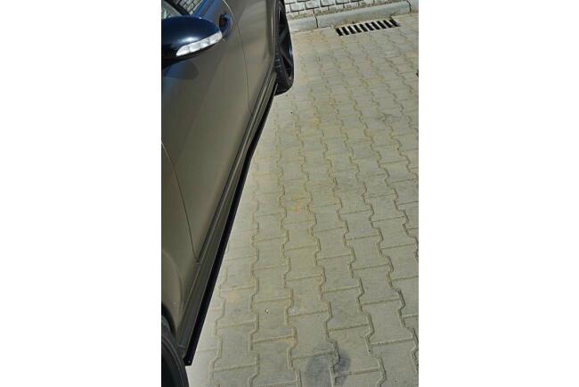 Maxton Design Seitenschweller für Mercedes S-Klasse W221 AMG LWB Hochglanz schwarz