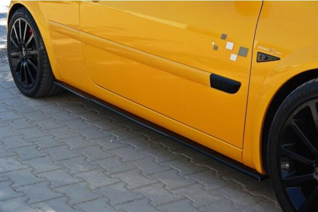 Maxton Design Seitenschweller (Paar) für Renault Megane 2 RS Hochglanz schwarz