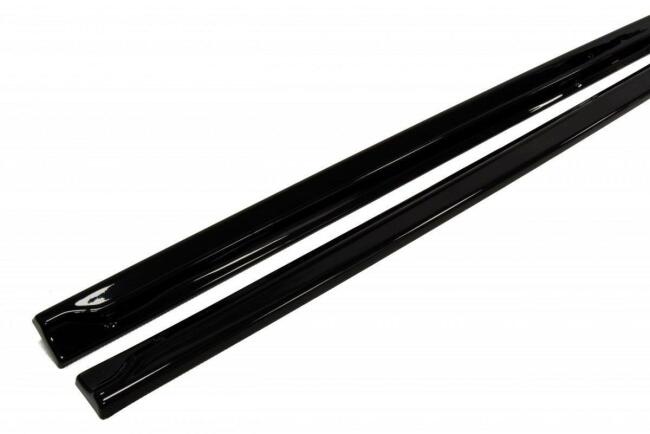 Maxton Design Seitenschweller (Paar) für Renault Megane 2 RS Hochglanz schwarz