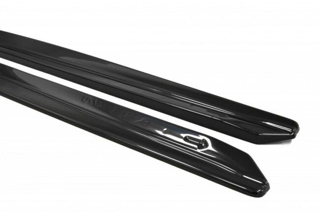 Maxton Design Seitenschweller (Paar) für Skoda Superb 3 III 3V Hochglanz schwarz
