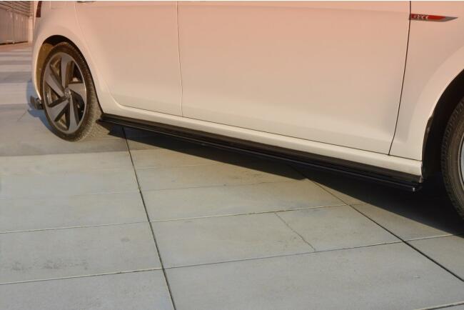 Maxton Design Seitenschweller für VW Golf 7 GTI / GTD (vor und nach Facelift) Hochglanz schwarz