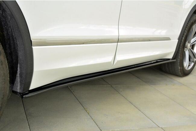 Maxton Design Seitenschweller (Paar) für VW Tiguan 2 R-Line Hochglanz schwarz