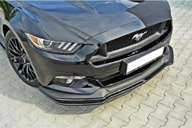 Maxton Design Frontlippe V.1 für Ford Mustang GT Mk6 Hochglanz schwarz