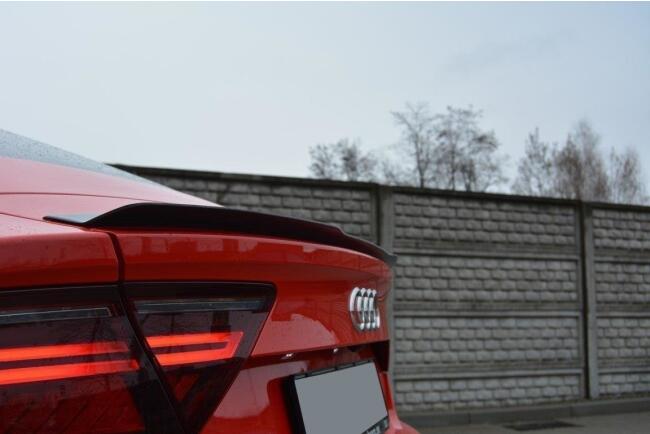 Maxton Design Spoiler Lippe für Audi S7 / A7 S-Line C7 Facelift Hochglanz schwarz