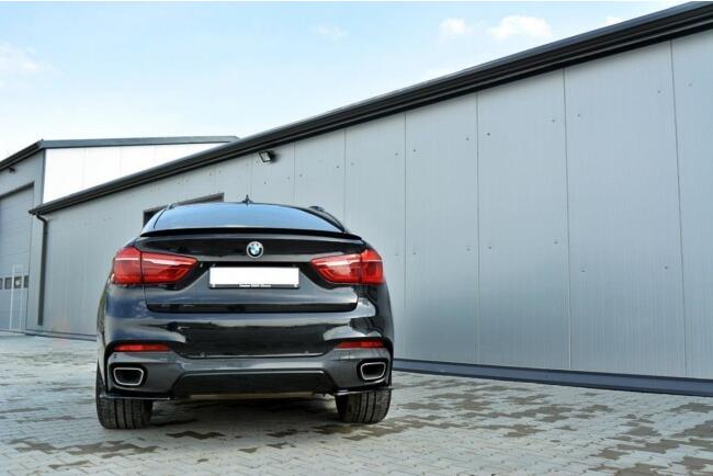 Maxton Design Diffusor Flaps für BMW X6 F16 M Paket Hochglanz schwarz