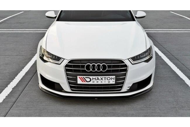 Maxton Design Frontlippe für Audi A6 C7 Ultra Facelift Hochglanz schwarz