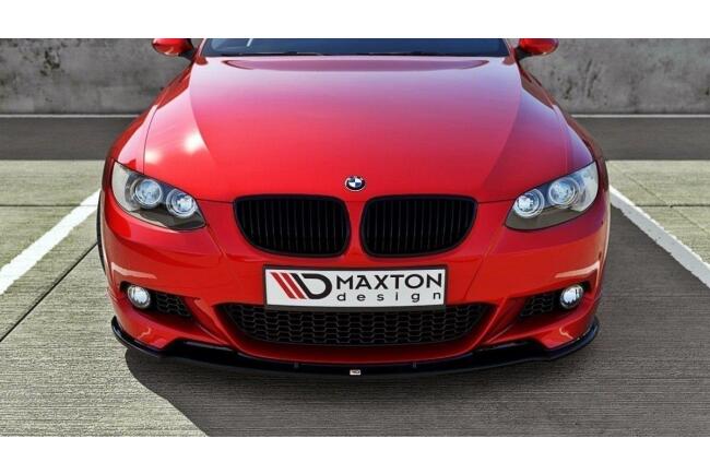 Maxton Design Frontlippe V.1 für BMW 3er E92 M Paket vor Facelift Hochglanz schwarz