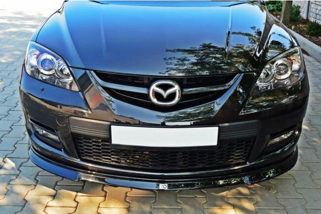 Maxton Design Frontlippe für Mazda 3 MPS Mk1 vor Facelift Hochglanz schwarz