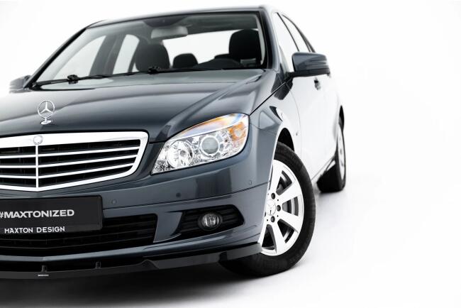 Maxton Design Frontlippe für Mercedes C-Klasse W204 2007-2010 Hochglanz schwarz