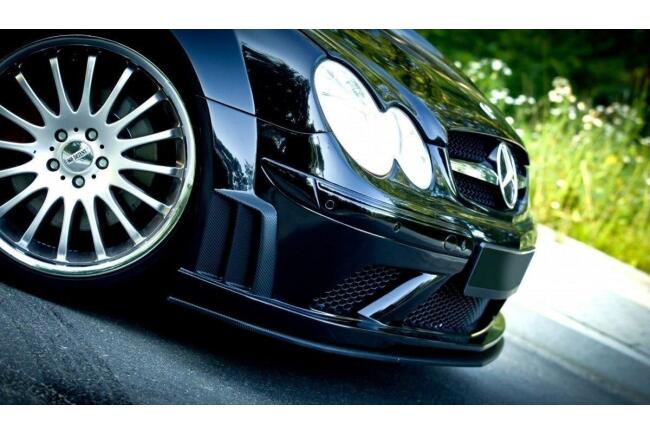 Maxton Design Frontlippe für Mercedes CLK W209 BLACK...