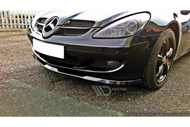 Maxton Design Frontlippe für Mercedes SLK R171 Serie Hochglanz schwarz