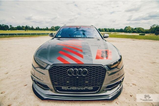 Maxton Design Racing Frontlippe für Audi A6 C7 S-Line Hochglanz schwarz