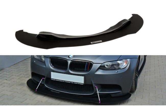 Maxton Design Street Pro Frontlippe V.2 für BMW M3 E92 / E93 vor Facelift Hochglanz schwarz