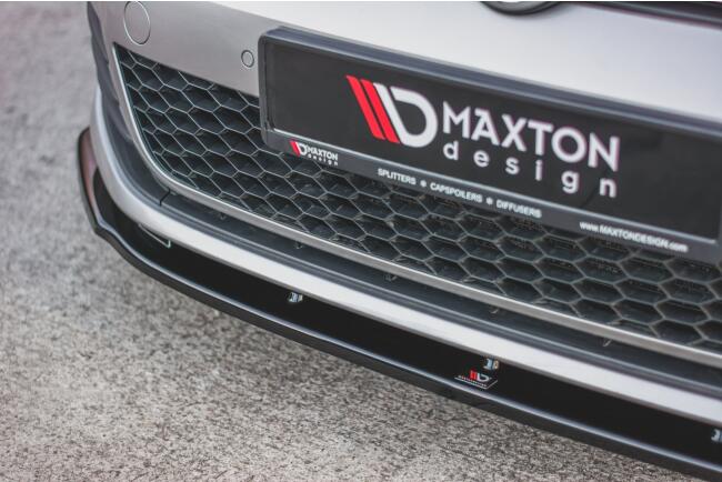 Maxton Design Frontlippe V.1 für VW Golf 7 GTI / GTD Hochglanz schwarz
