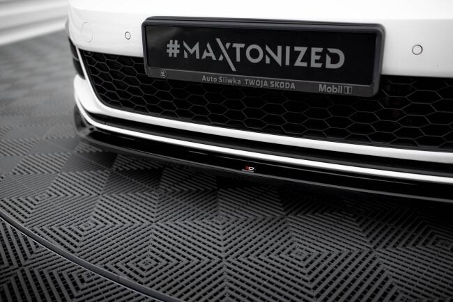 Maxton Design Frontlippe V.2 für VW Golf 7 GTI / GTD Facelift ab 03/2017 Hochglanz schwarz