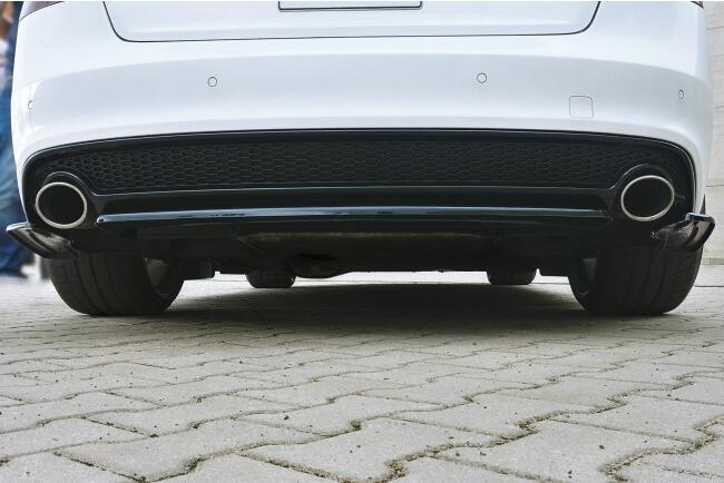 Maxton Design Heckdiffusor für Audi A5 8T S-Line Coupe / Sportback Facelift Hochglanz schwarz