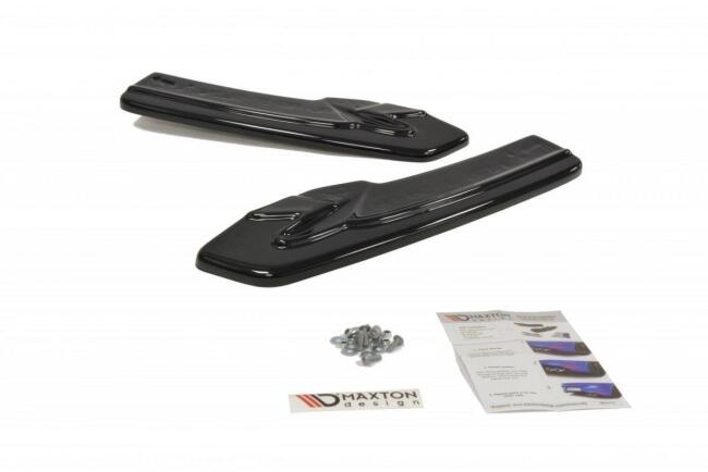 Maxton Design Diffusor Flaps für Audi A5 8T S-Line Facelift Hochglanz schwarz