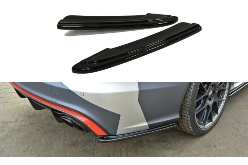 Maxton Design Diffusor Flaps für Audi RS6 C7 Hochglanz schwarz