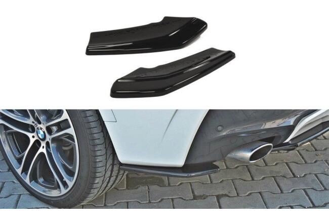 Maxton Design Diffusor Flaps für BMW X4 F26 M Paket Hochglanz schwarz