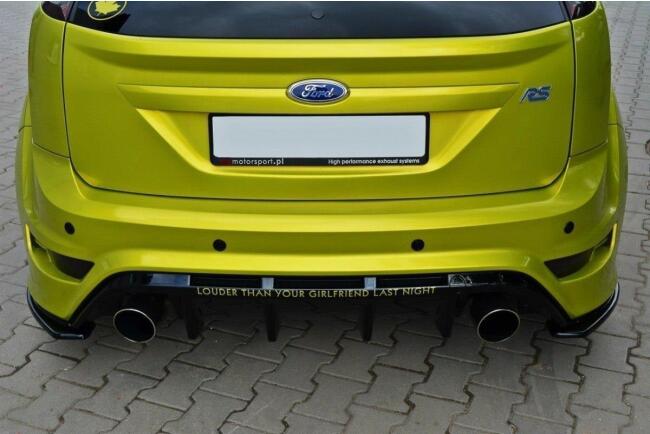 Maxton Design Diffusor Flaps für Ford Focus RS Mk2 Hochglanz schwarz