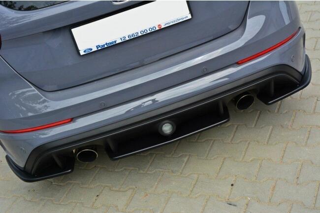 Maxton Design Diffusor Flaps für Ford Focus RS Mk3 Hochglanz schwarz