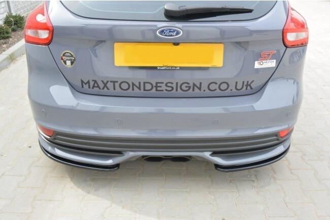 Maxton Design Diffusor Flaps für Ford Focus ST Mk3 Facelift Hochglanz schwarz