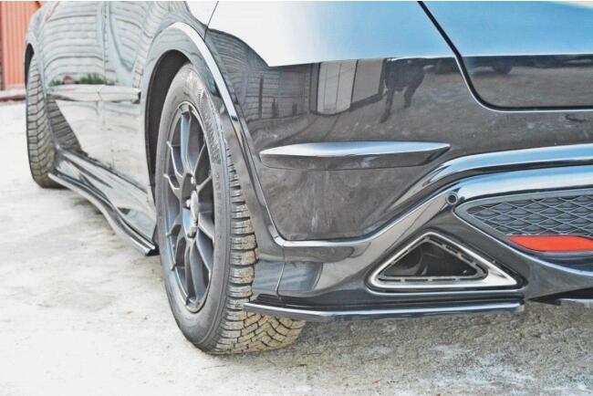 Maxton Design Diffusor Flaps für Honda Civic VIII Mk8 Type S/R Hochglanz schwarz