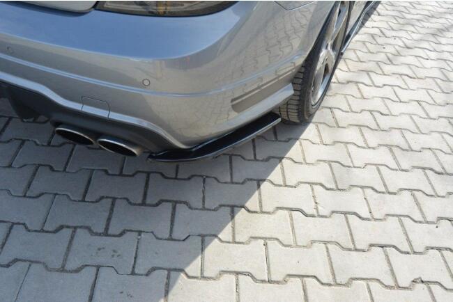 Maxton Design Diffusor Flaps für Mercedes C-Klasse W204 C63 AMG/ AMG-Line 2007-2010 Hochglanz schwarz