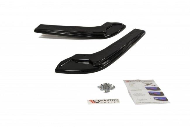 Maxton Design Diffusor Flaps für Subaru Impreza WRX STI 2014-2021 Hochglanz schwarz