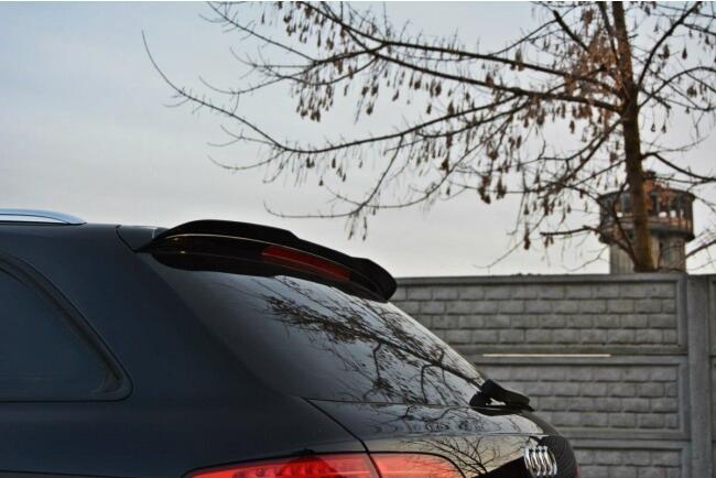 Maxton Design Spoiler Lippe für Audi A4 B8 / B8 Avant Facelift Hochglanz schwarz