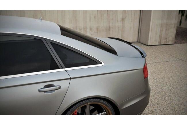 Maxton Design Spoiler Lippe für Audi A6 C7 Limousine / A6 S-Line Hochglanz schwarz