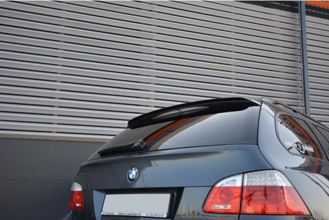 Maxton Design Heckspoiler Lippe für BMW 5er E61 M Paket Hochglanz schwarz