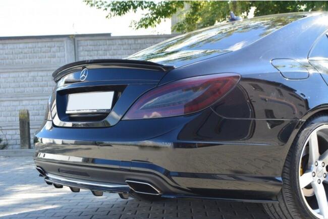 Maxton Design Heckspoiler Lippe für Mercedes CLS C218 AMG-Line Hochglanz schwarz