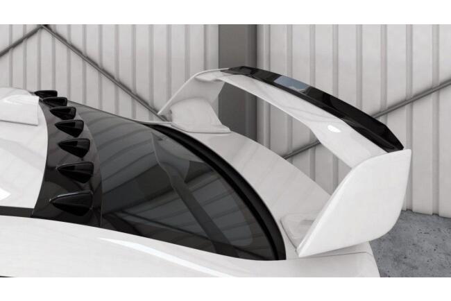 Maxton Design Heckspoiler Lippe für Subaru Impreza WRX STI 2014-2021 Schwarz Hochglanz