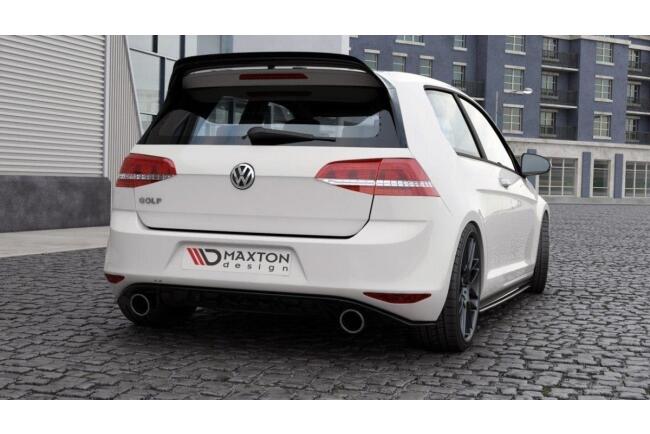 Maxton Design Spoiler Lippe für VW Golf 7 GTI Clubsport Hochglanz schwarz