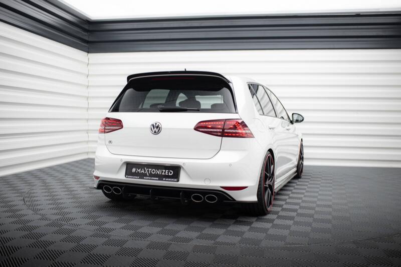 Maxton Design Street Pro Heckdiffusor für VW Golf 7 R / R-Line Hatchback matt schwarz