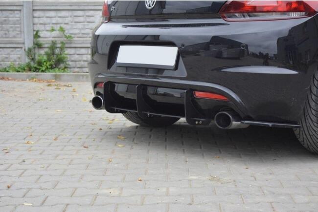 Maxton Design Street Pro Heckdiffusor für VW Scirocco 3 R matt schwarz
