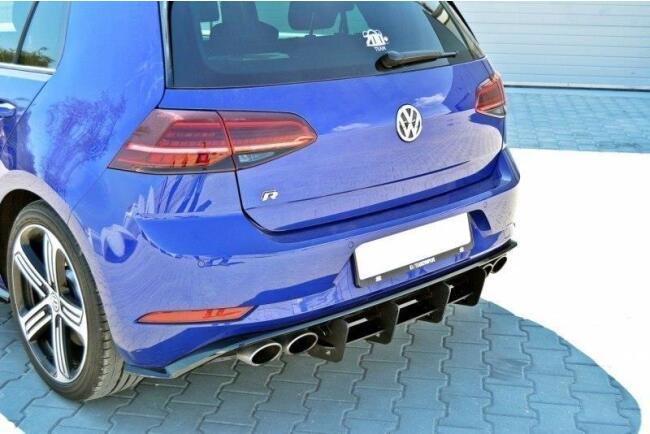 Maxton Design Heckdiffusor für Heckschürze für VW Golf 7 R / R-Line / R-Line Facelift ab 03/2017