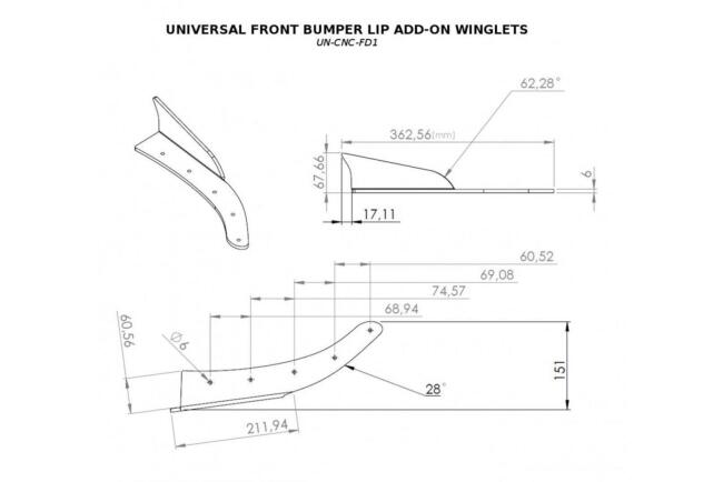 Maxton Design Universal Frontansatz Winglets
