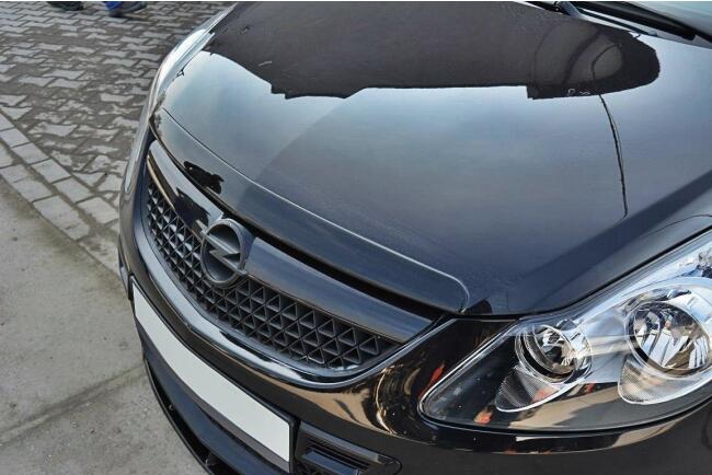 Maxton Design Motorhaubenverlängerung für Opel Corsa D OPC / VXR matt schwarz