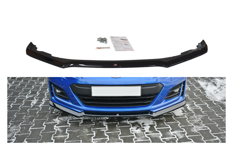 Maxton Design Frontlippe V.2 für Subaru BRZ Facelift Hochglanz schwarz
