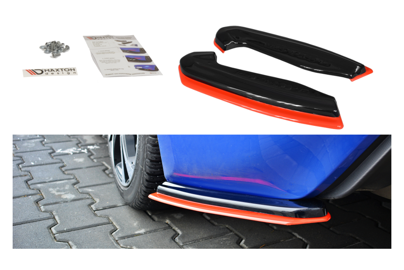 Maxton Design Diffusor Flaps V.2 für Subaru BRZ Facelift Hochglanz schwarz