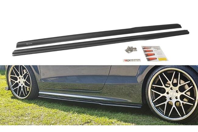 Maxton Design Seitenschweller (Paar) für Audi TT S / TT S-Line 8J Hochglanz schwarz