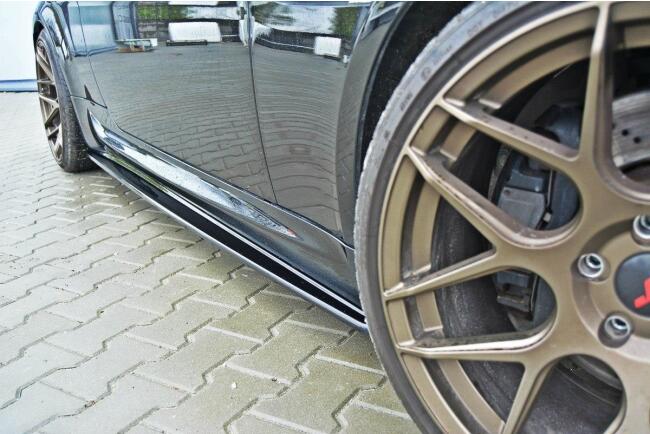Maxton Design Seitenschweller (Paar) für BMW M6 E63 Hochglanz schwarz