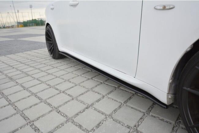 Maxton Design Seitenschweller (Paar) für Lexus IS Mk2 Hochglanz schwarz
