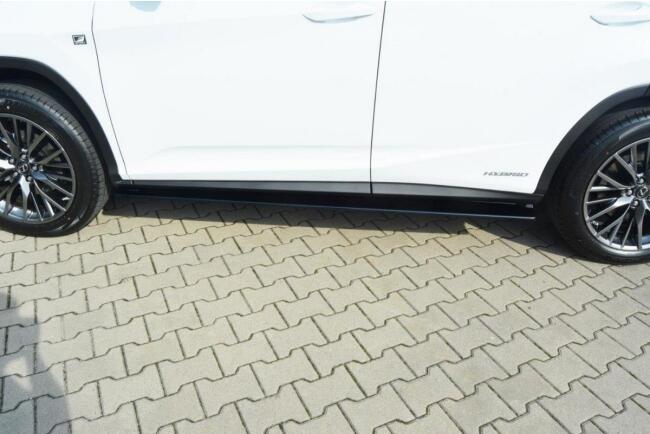 Maxton Design Seitenschweller (Paar) für Lexus RX Mk4 Hochglanz schwarz