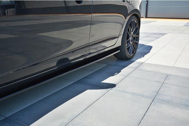 Maxton Design Seitenschweller (Paar) für Volvo V60 Polestar Facelift Hochglanz schwarz