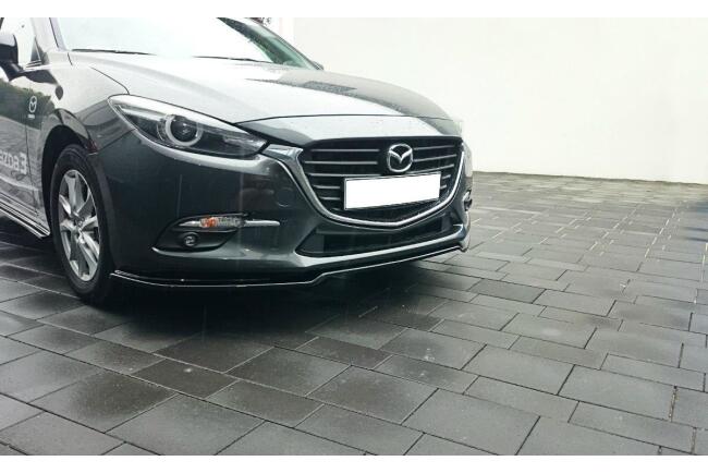 Maxton Design Frontlippe V.1 für Mazda 3 BM (Mk3) Facelift Hochglanz schwarz